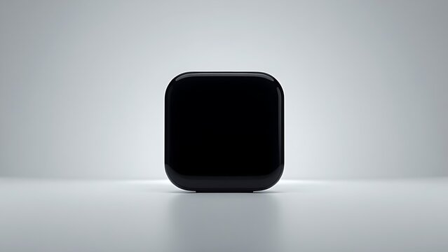 gloss. Sleek rectangular device with glossy finish, minimalist aesthetic on gradient backdrop. product launch decks, UI/UX mockups, designed for product launches and innovation pitches.