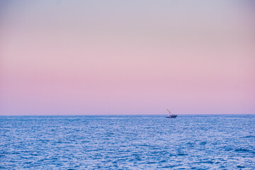 Fototapeta premium Sea, sun and moon