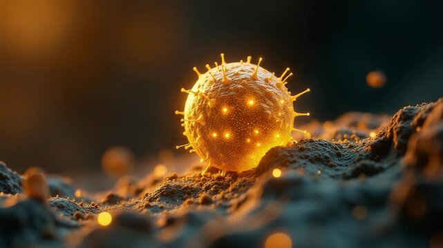 Video A detailed view of a compacted ball of pollen, often found on flowers or plants