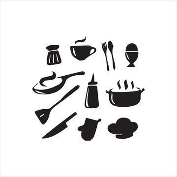  Graphic kitchenware Vector Image