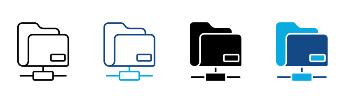 Ftp Icon Multiple Style Vector Illustration