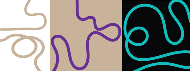 Vibrant abstract poster with flowing shapes in warm colors featuring colorful, fluid wavy lines for a dynamic, motivational design typography for creative wall art,modern feel. © MdRohmot