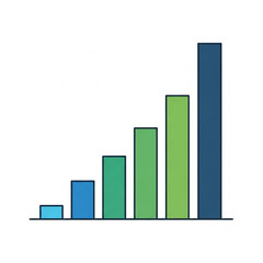 Colorful Bars in Ascending Order Graph.