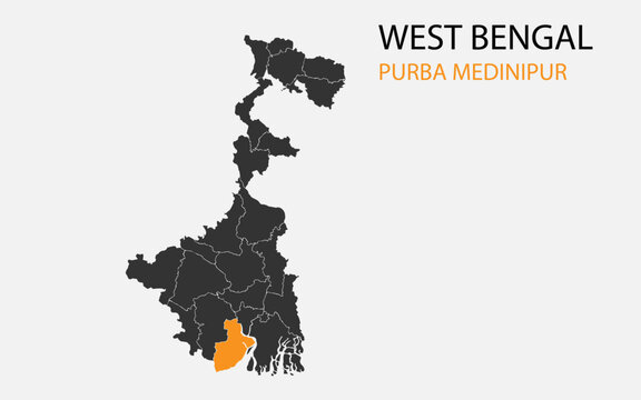 West Bengal png map with districts, Indian state West Bengal district map, West Bengal Purba Bardhaman