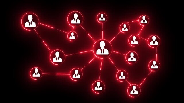 Stakeholders concept for business finance stakeholder investment management. Different stakeholders contact collaboration for company organisation. Businessman showing stakeholders icon.4k video .