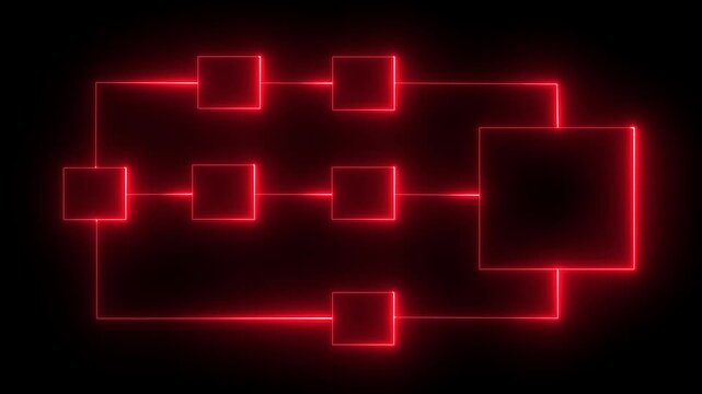 Ai tools or neon box. Multi function for Agentic AI technology motion background. Multi agent AI systems, Automate daily Tasks Smart AI solutions improve efficiency, Automate repetitive work .4k video