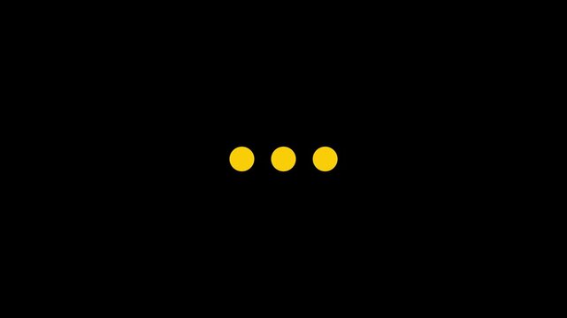 Three dot loading animation