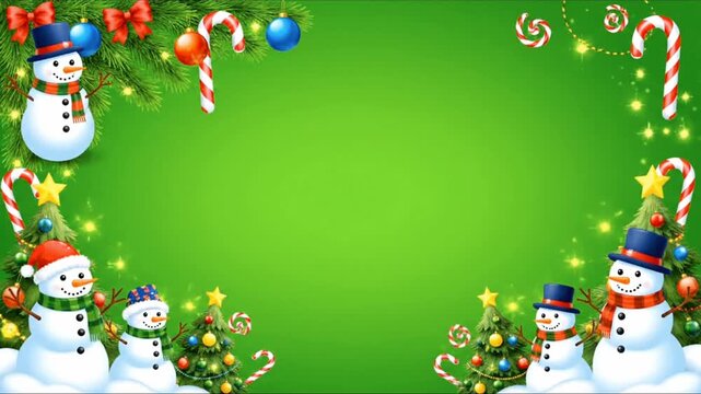 Christmas border corner design 