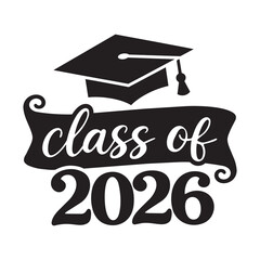 Graduation Ribbon Graphic &ndash; Class of 2026