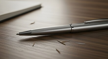 Fototapeta premium Fountain pen on a notebook.