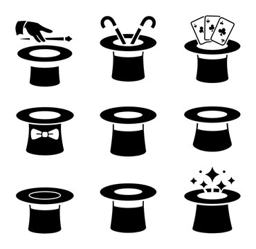 Collection of Magic Hat Illusions, Tricks, and Performance