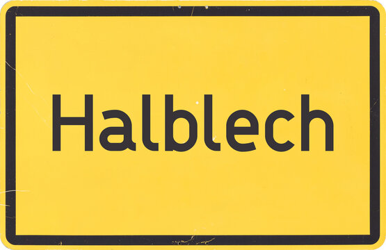 Ortsschild Halblech
