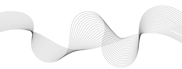 Abstract Flowing Wave Background, Elegant Curved Line Design, Creative Minimal Illustration. © TUTU MU 