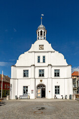 Naklejka premium famous historic town hall facade in Wolgast