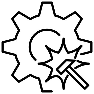 Disruption Outline Icon