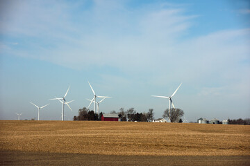 Wind Turbines in Lucas County, Iowa © Michael Rolands