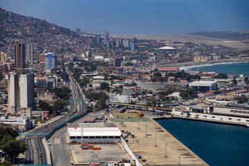 Fototapeta premium Port of La Guaira on the Caribbean Coast, Venezuela