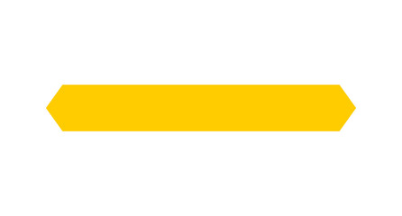 Obraz premium Yellow ribbon banner label shape