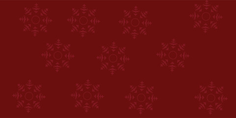 Fototapeta premium Christmas red background with white snowflake design