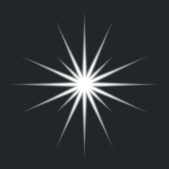 Obraz premium Radiant abstract starburst design vector