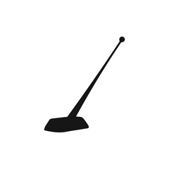 Car antenna silhouette vector flat illustration design.