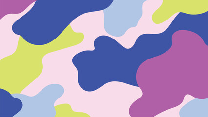 Vibrant abstract camouflage pattern vector, desktop wallpaper © Rawpixel.com