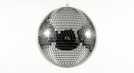 Fototapeta premium disco ball isolated on white