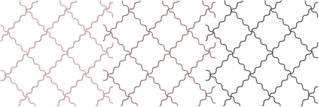 Elegant geometric lattice pattern background. Minimal ornamental line design with repeating trellis motif. Seamless vector surface suitable for wallpaper, textile print, packaging, and decorative desi