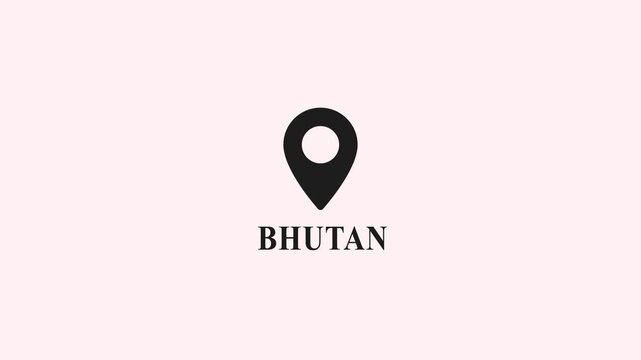 Location Map Pin Bhutan Travel Tourism Destination Marker