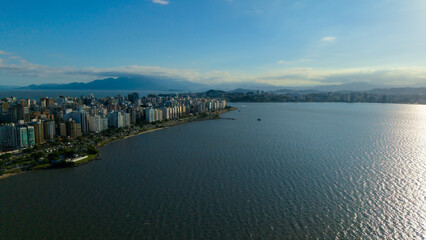 Florian&oacute;polis, Santa Catarina, Brasil. Vista a&eacute;rea da cidade de Florian&oacute;polis. 