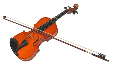 Fototapeta premium violin on white background