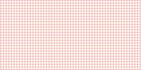 Grid paper. Lined sheet of abstract squared background with color graph. Geometric pattern for school, wallpaper, textures, notebook. Checkered blank on white background.