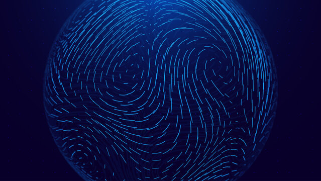 Abstract Earth&rsquo;s Magnetic Field Swirling Globe With Dynamic Data Flow Showing Geophysical Energy Patterns For Climate Science And Space Technology Research. Vector Illustration.