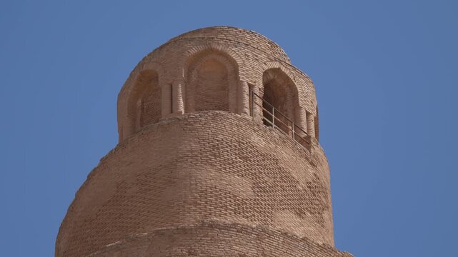 Malwiya is the minaret of the Great Mosque of Samarra, built in the Iraqi city of Samarra in the 9th century.