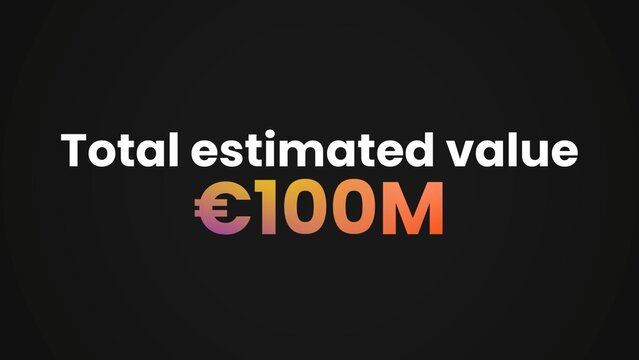 Clean Professional Euro Number Increase Kinetic Title