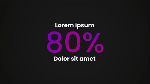 Gradient Modern Value Number Increase Kinetic Title