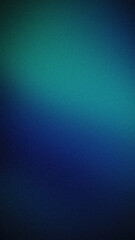 Obraz premium Dark emerald green and deep navy blue grainy vertical gradient with a luxury moody texture