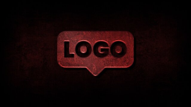 Dark Grungy Red Superhero Logo Reveal