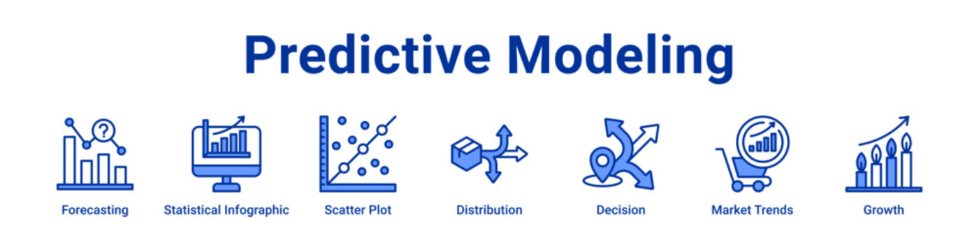 -Predictive Modeling Icon Banner and Collection