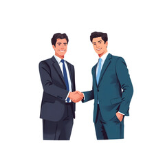 Obraz premium two businessmen shaking hands