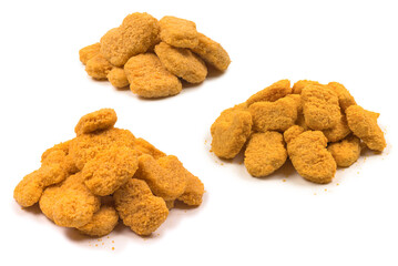 Nuggets isolated on a white background.