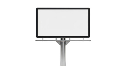 Fototapeta premium A large billboard sign mounted on a metal frame pole
