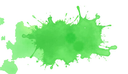 Obraz premium Vibrant green paint splashes create a nature-inspired design with floral patterns of leaves and clover textures for a fresh spring forest wallpaper