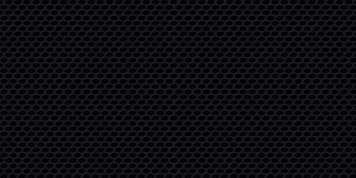 Grill mesh pattern with metal texture for speaker and micro hole background or seamless net by black grid and circle grate steel screen.