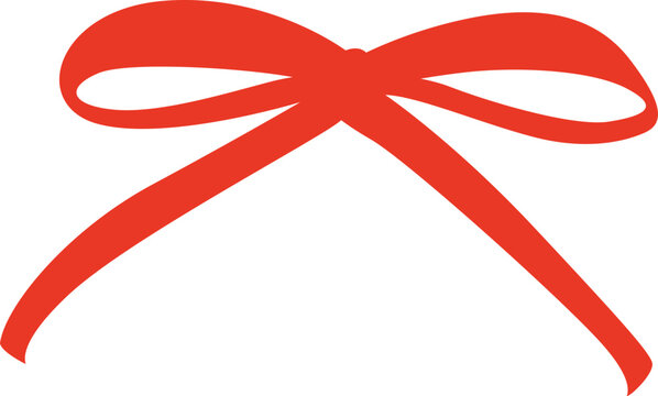 Simple Red Bow