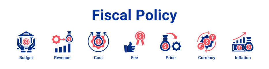 Fiscal Policy Icon Banner