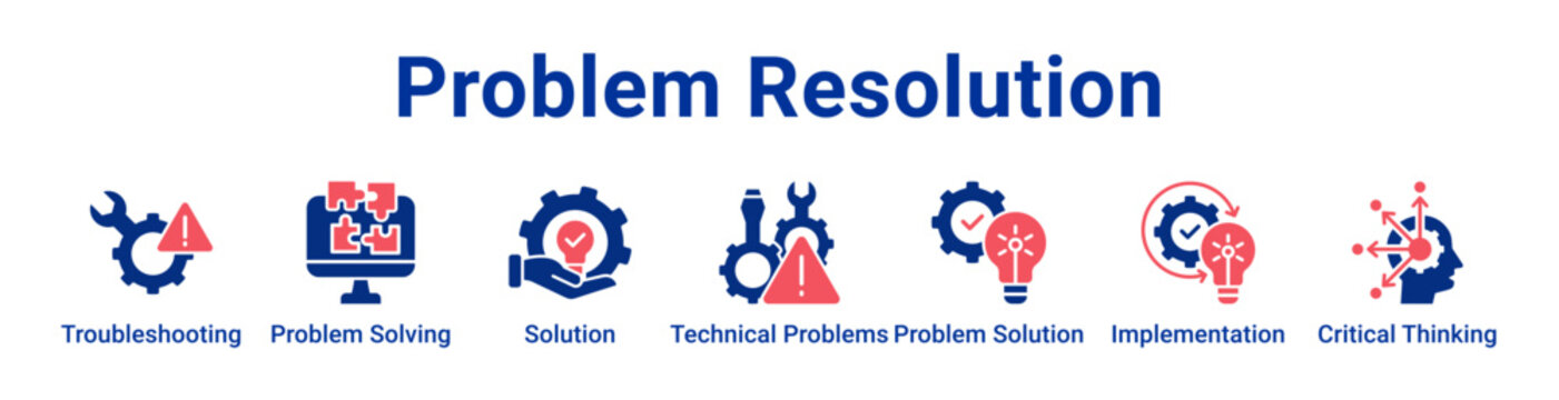 Problem Resolution Icon Banner