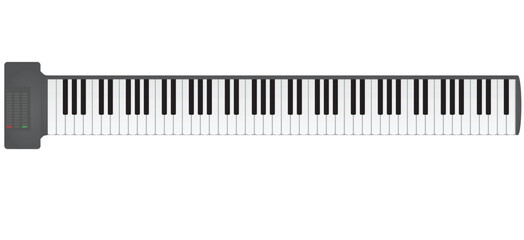 Keyboard music instrument. vector illustration © marijaobradovic