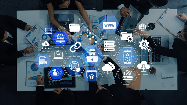 Software development with coding overlays, programming languages, developer tools, mobile app creation, and advanced programming for digital product development and software solutions. Entice