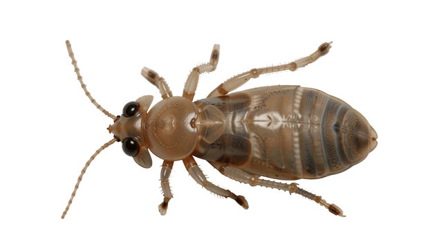 Isolated Closeup Detailed Insect with Intricate Banding